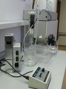 Model scale electrolytic cell LIFE PharmDegrde