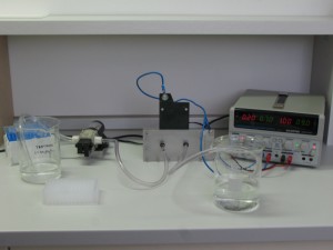 laboratory scale experiments electrolytic cell PharmDegrade